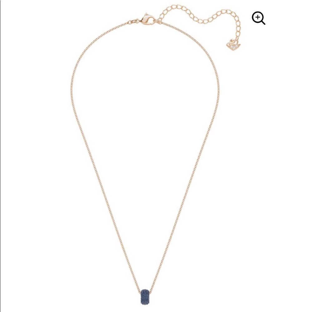 Authentic Swarovski Blue Stone Pendant